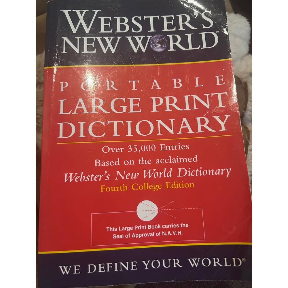Webster's New World Portable Large Print Dictionary‎ Fourth College Edition